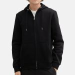 Men's Fleece Black Hoodie
