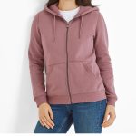 Womens Supersoft Zip Neck Hoodie