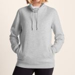 Womens Funnel Neck Sweat Hoodie