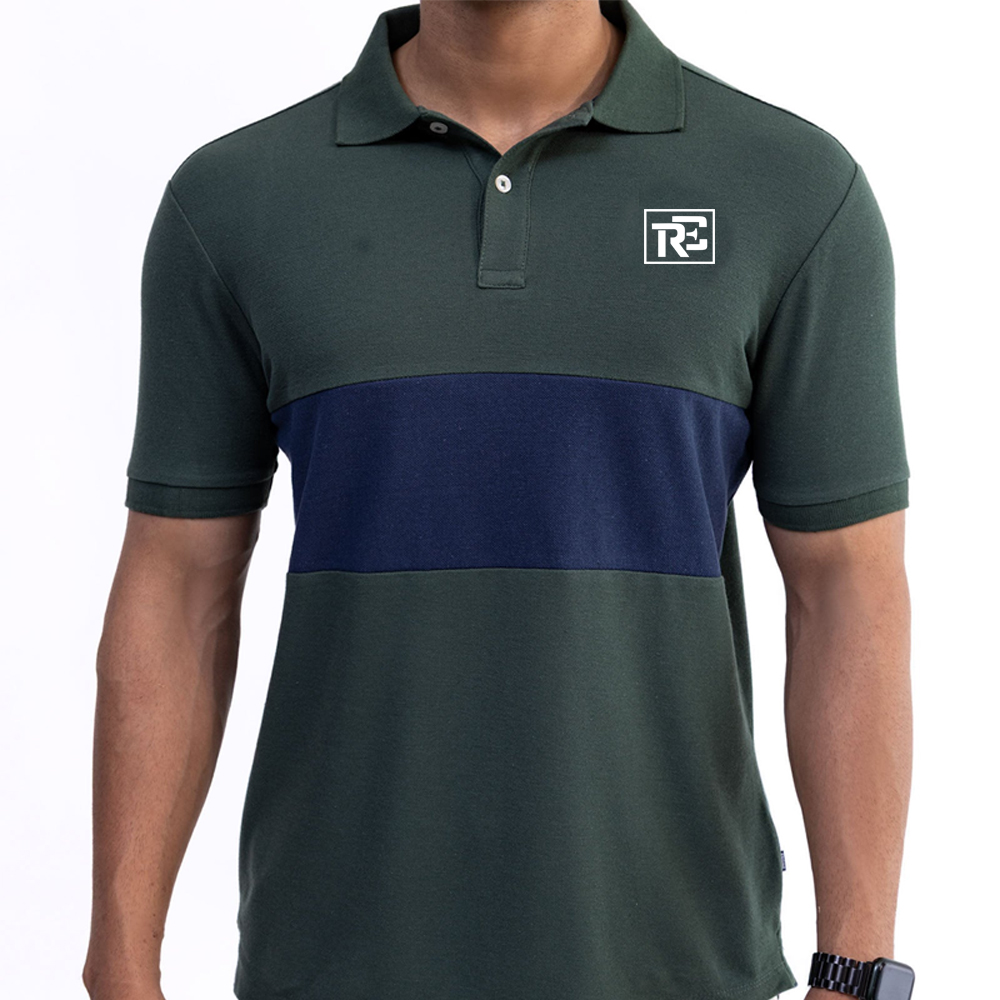 90 Men Polo Tee with Custom Logo - Image 1