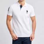 U.S.P.A. White Regular Polo Shirt