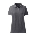 Women's Short Sleeve GreyPolo Shirt - Image 2