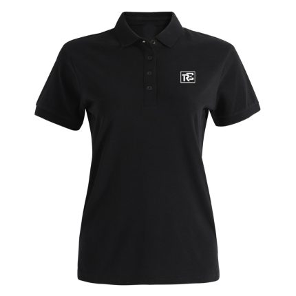 Ladies Black Ultrafine Polo Shirt