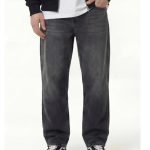 Men Grey Straight Fit Stretchable Jeans