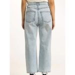 Women's Blue Denim Straigh Fit Jeans - Image 2