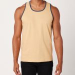 Men's Contrast Trim Tank Top