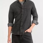 Slim Denim Casual Shirt