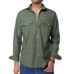 Olive Denim Shirt