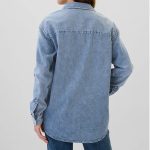 Women  Denim Big Shirt - Image 2
