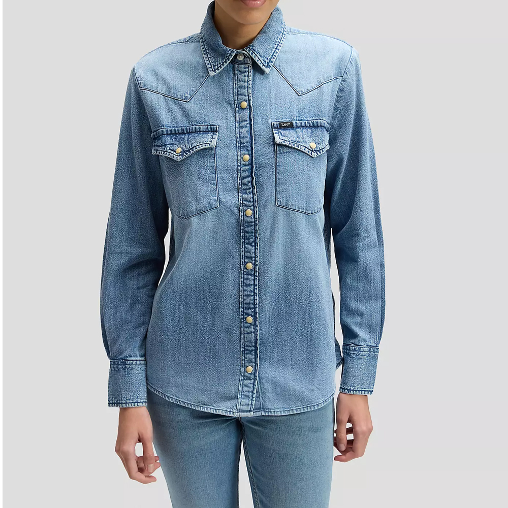 584 Women's Regular Western Denim Shirt - Image 1