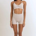 Women's Shorts - Grey White - Image 2