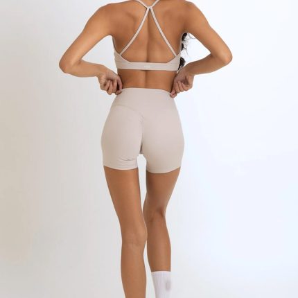 Women's Shorts - Grey White