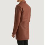 Brown Leather Coat - Image 2
