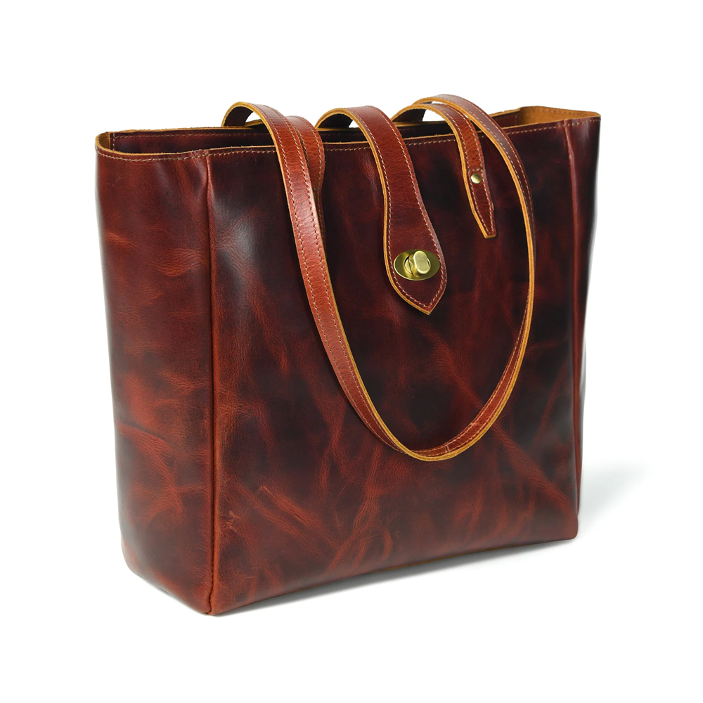 756 Crimson Luxe Buffalo Leather Bag - Image 1