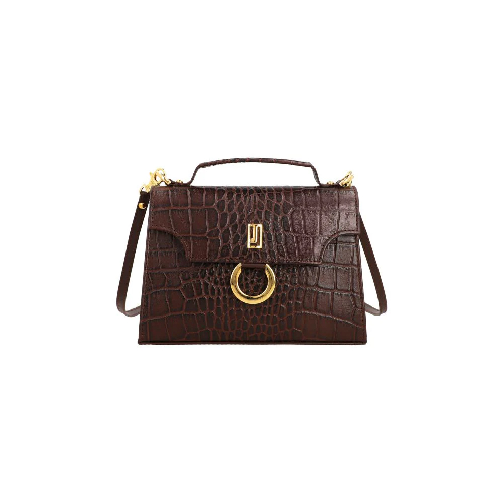 758 Women Dark Brown Leather Bag - Image 1