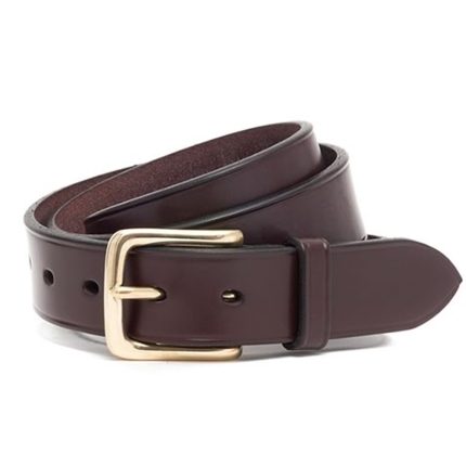 Classic Buckle Hide Leather Belt
